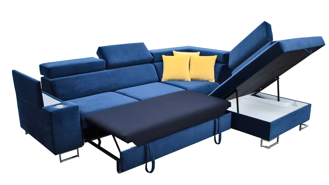 Rohová sedačka SOLVADO VII úložný priestor