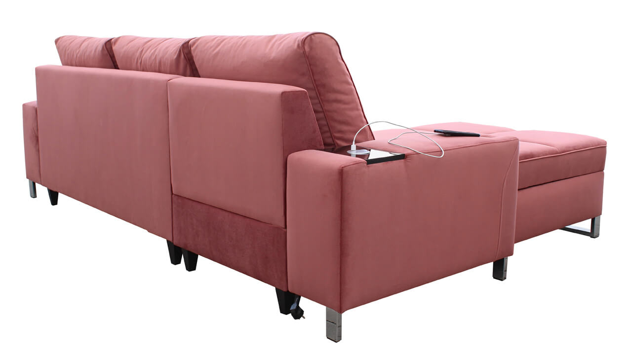 Rohová sedačka HERMOS I Pohľad zozadu