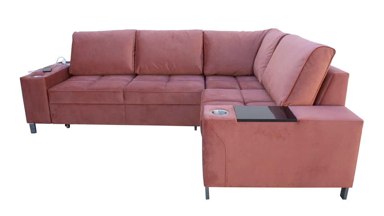 Rohová sedačka HERMOS II Pohľad spredu