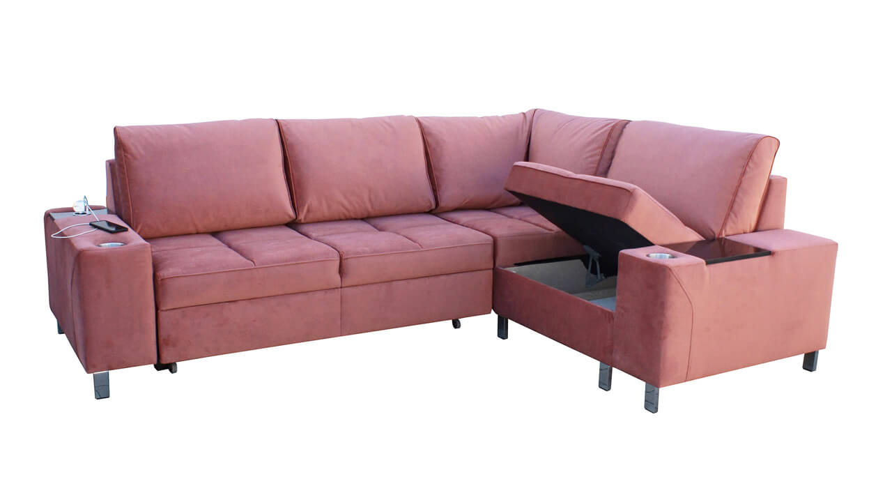 Rohová sedačka HERMOS II Úložný priestor