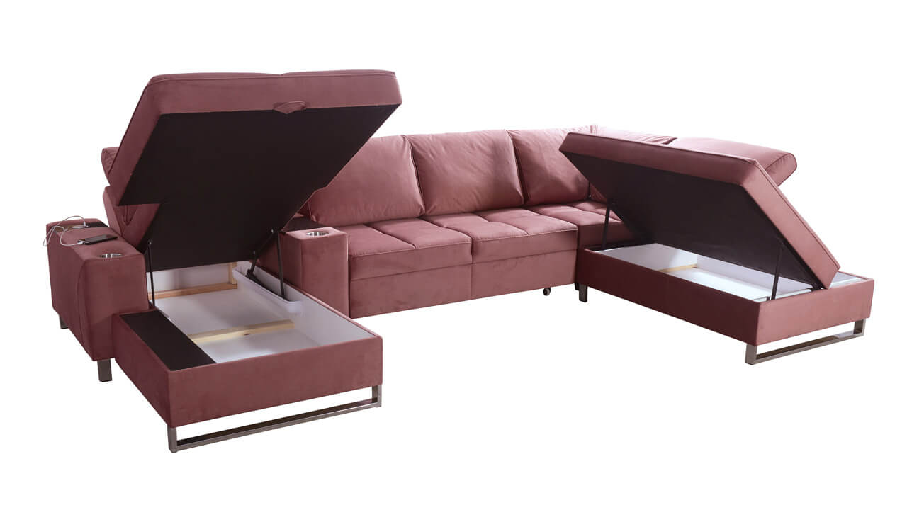 Sedacia súprava HERMOS V Úložný priestor