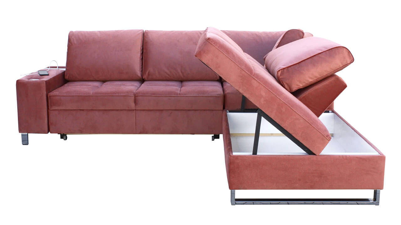 Rohová sedačka HERMOS VII Úložný priestor