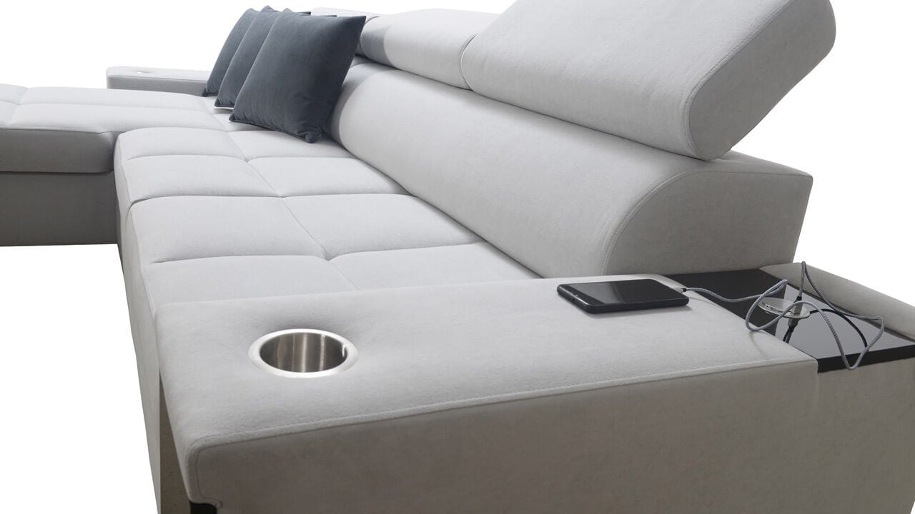 Rohová sedačka MURENA I MAXI Pohľad zboku