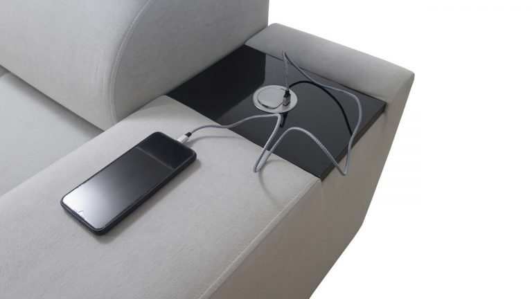 Rohová sedačka MURENA I MINI Nabíjacia stanica