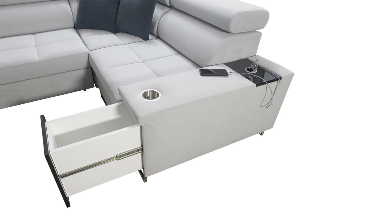 Rohová sedačka MURENA II Minibar