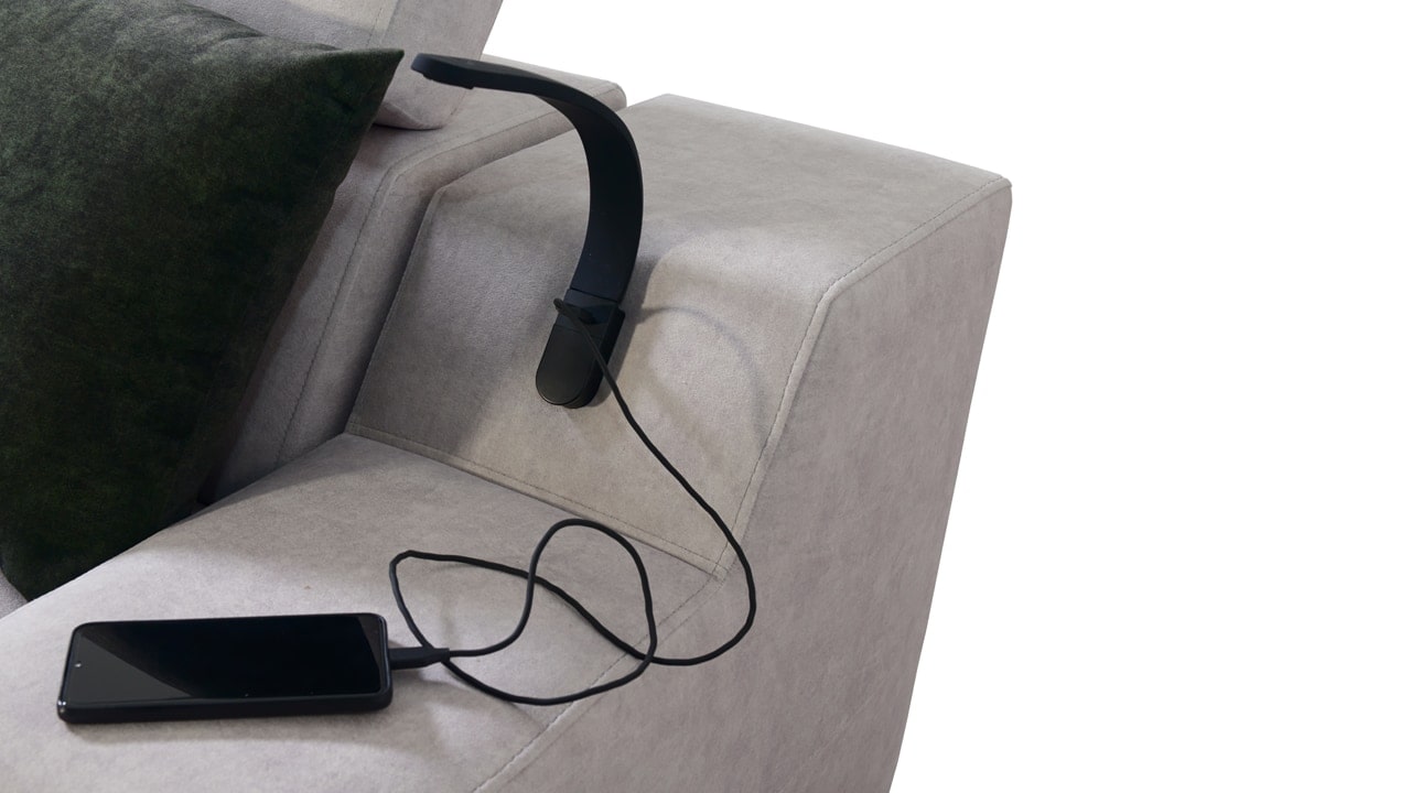 Rohová sedačka Alicanto II lampa