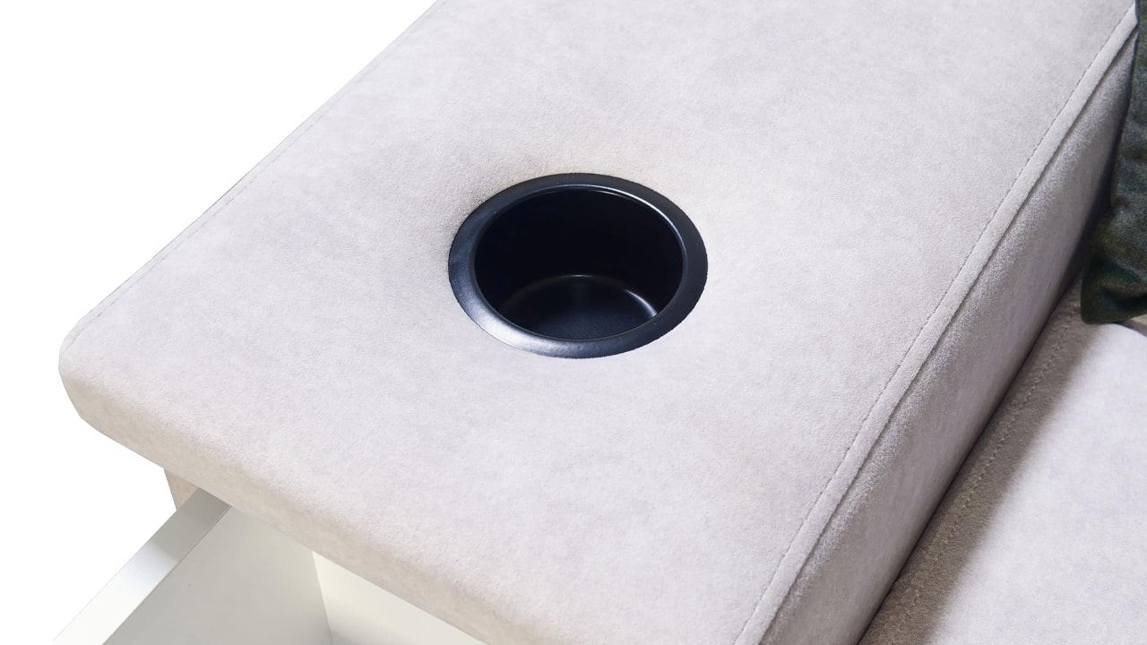 Rohová sedačka Alicanto I mini držiak na poháre