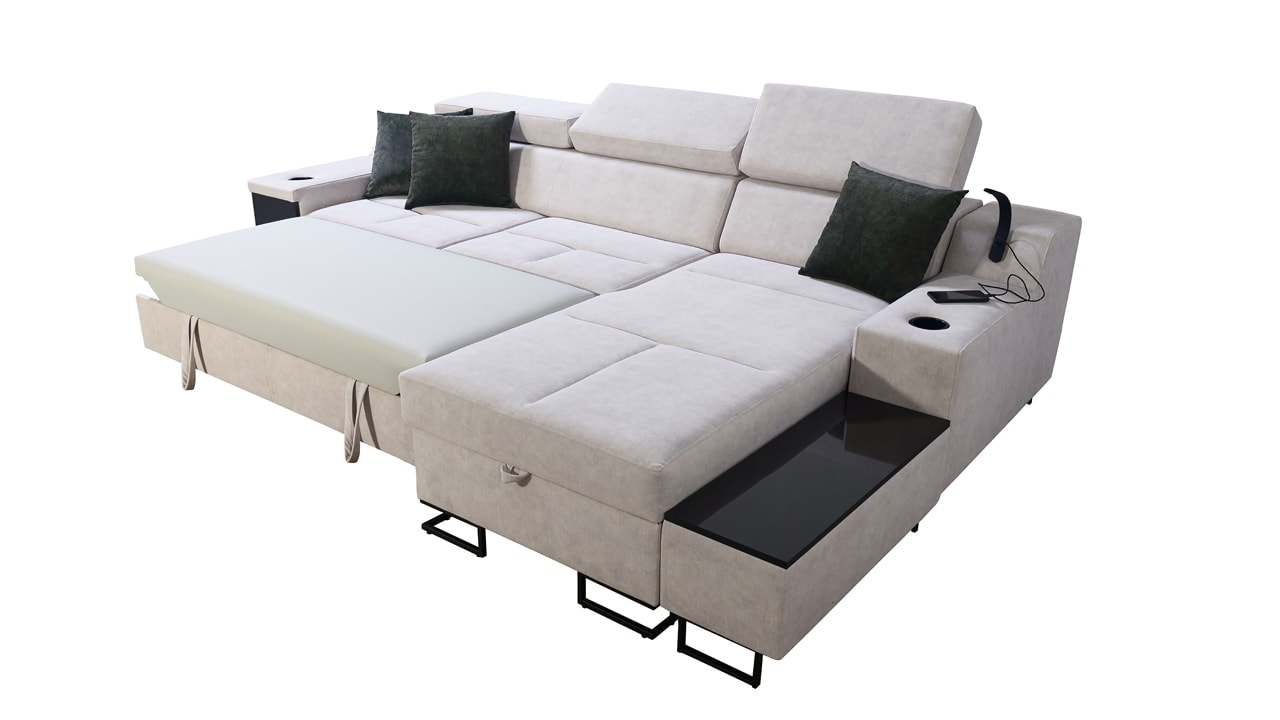 Rohová sedačka Alicanto I mini rozkladanie