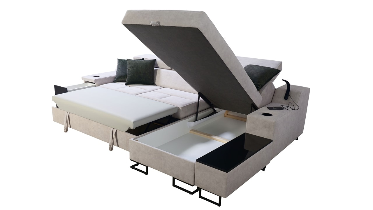 Rohová sedačka Alicanto I mini úložný priestor