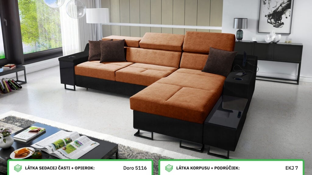 Rohová sedačka Alicanto I maxi