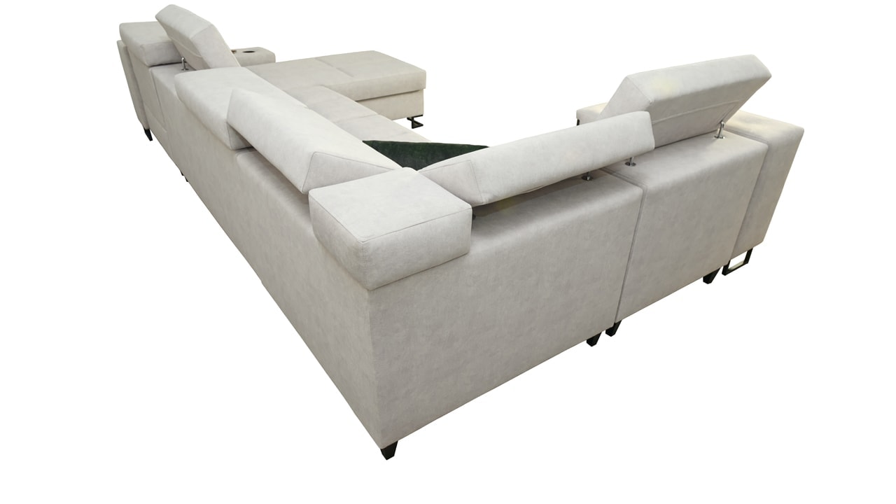 Sedačka v tvare U Alicanto IV maxi pohľad zozadu