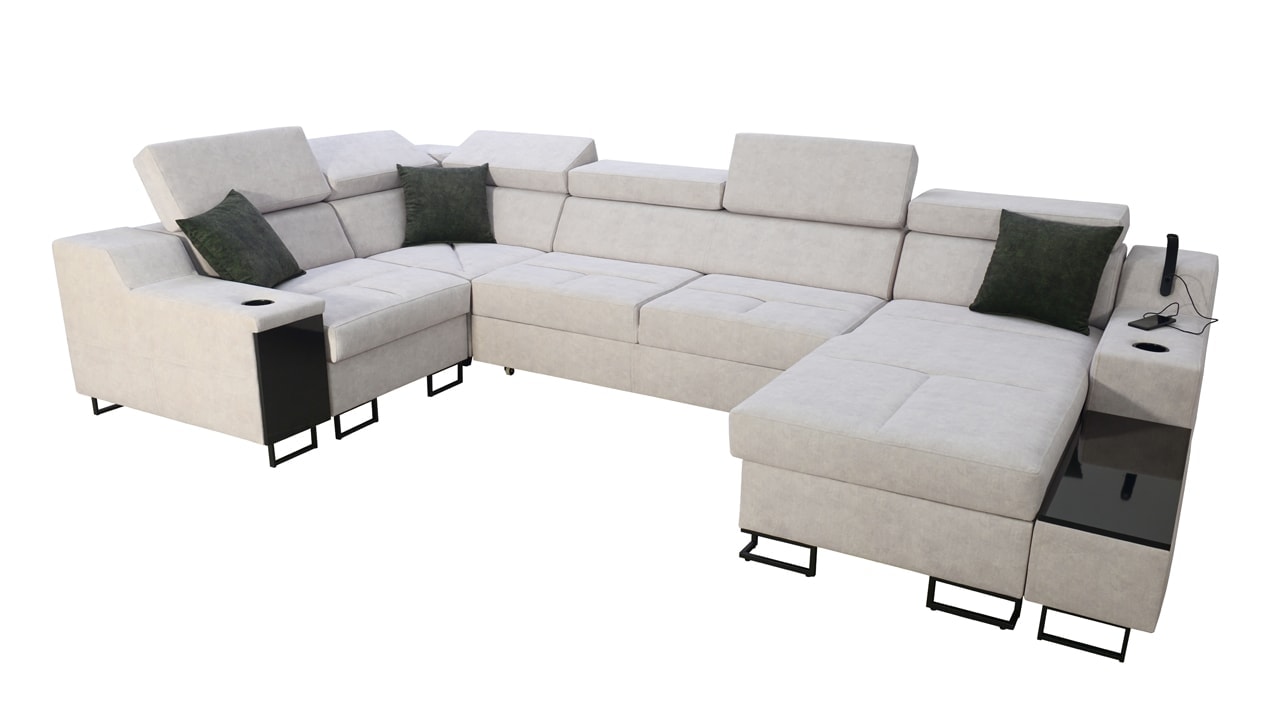 Sedačka v tvare U Alicanto IV maxi