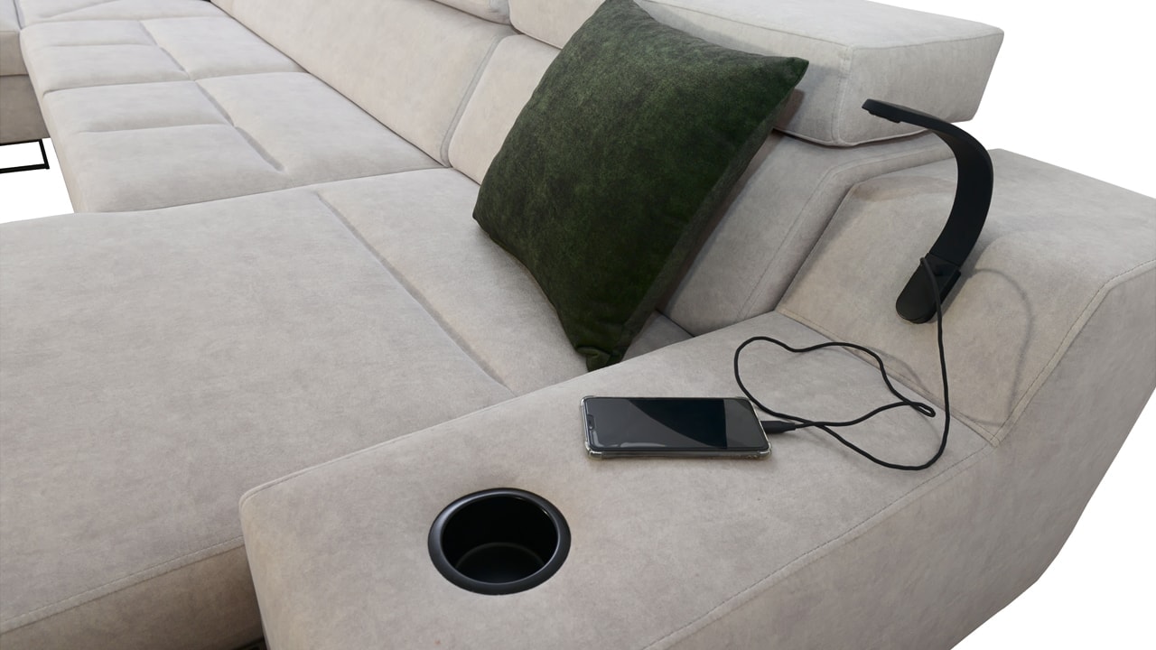 Sedačka v tvare U Alicanto IV maxi detail