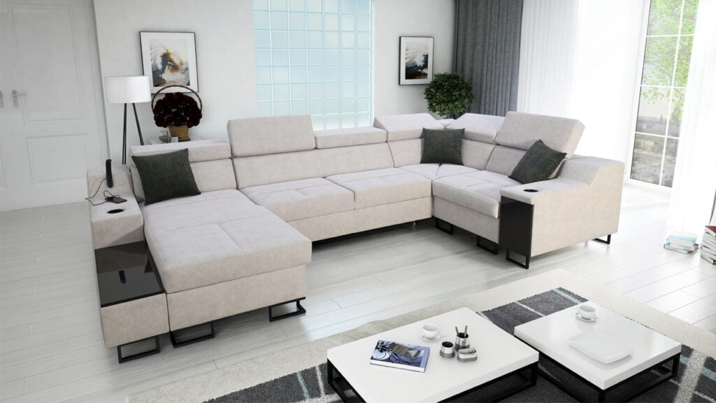 Sedačka v tvare U Alicanto IV maxi ľavý roh