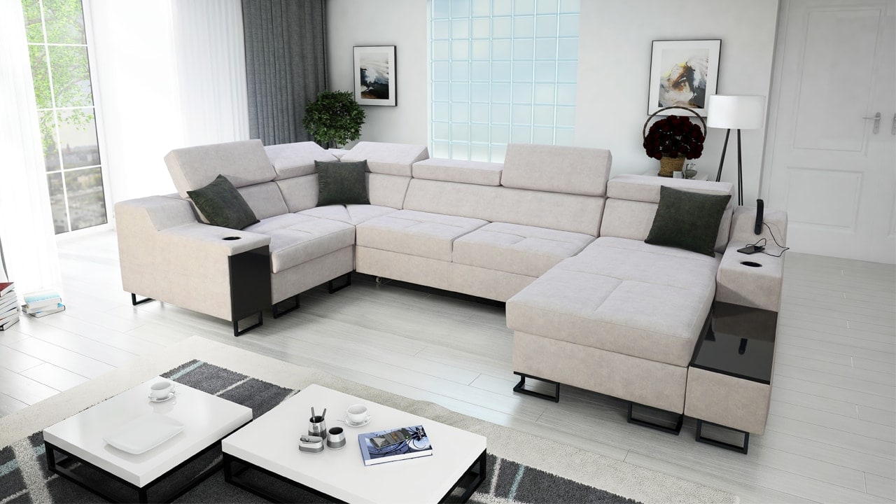 Sedačka v tvare U Alicanto IV maxi pravý roh