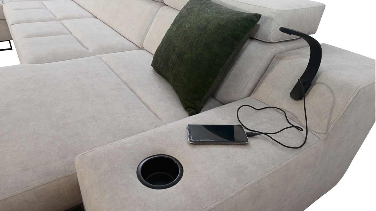 Sedačka v tvare U Alicanto IV mini detail