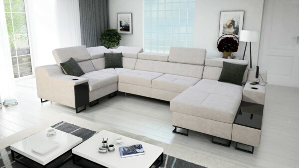 Sedačka v tvare U Alicanto IV mini pravá