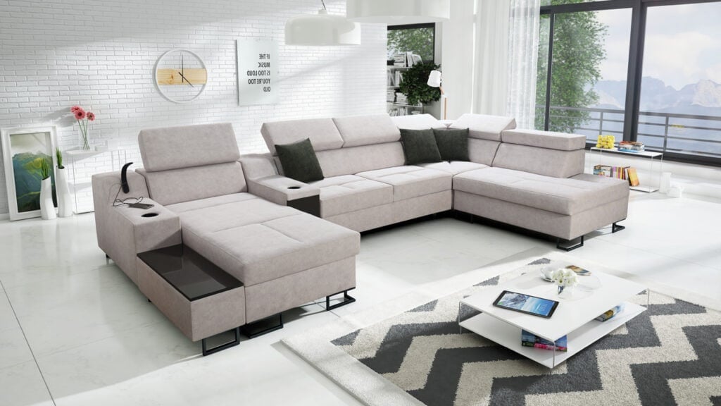 Sedačka v tvare U Alicanto V ľavá