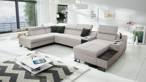 Sedačka v tvare U Alicanto V pravá