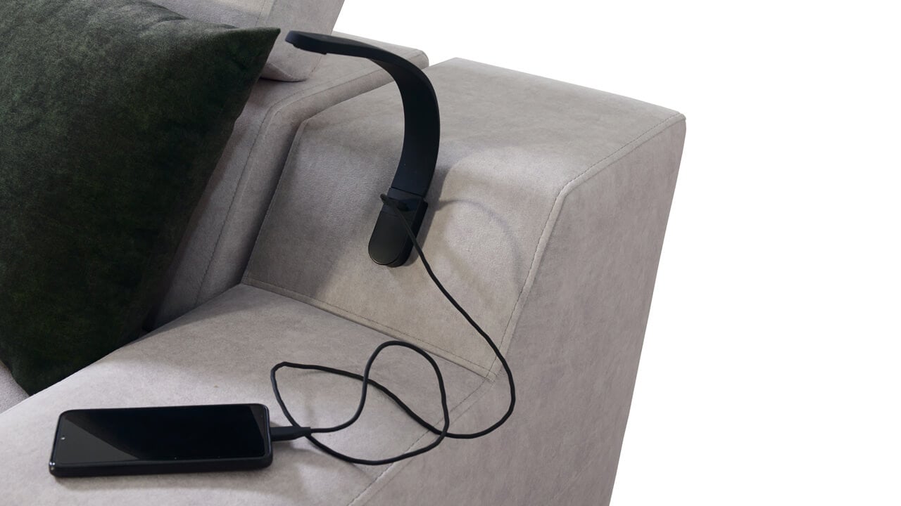 Sedačka v tvare U Alicanto X Lampa