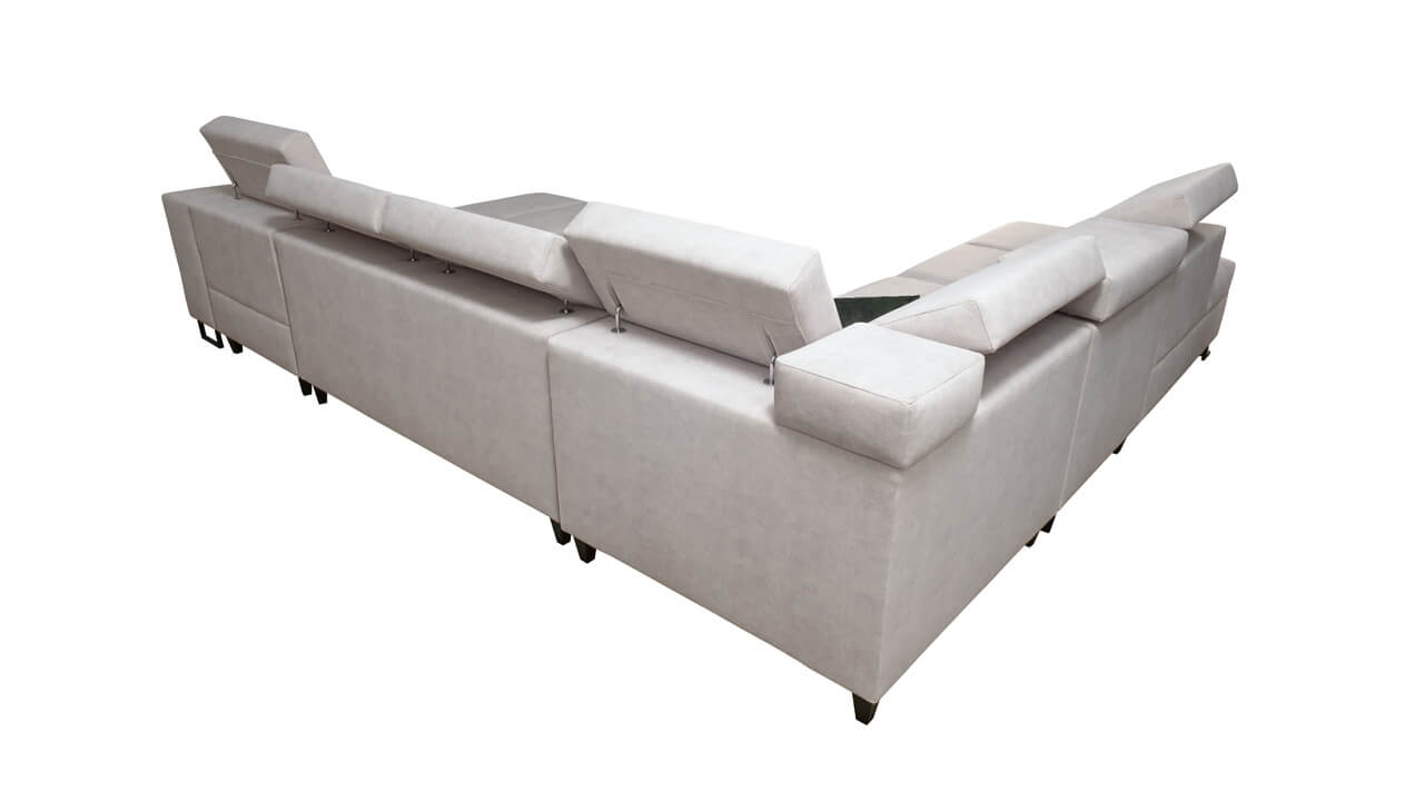 Sedačka v tvare U Alicanto X Pohľad zozadu