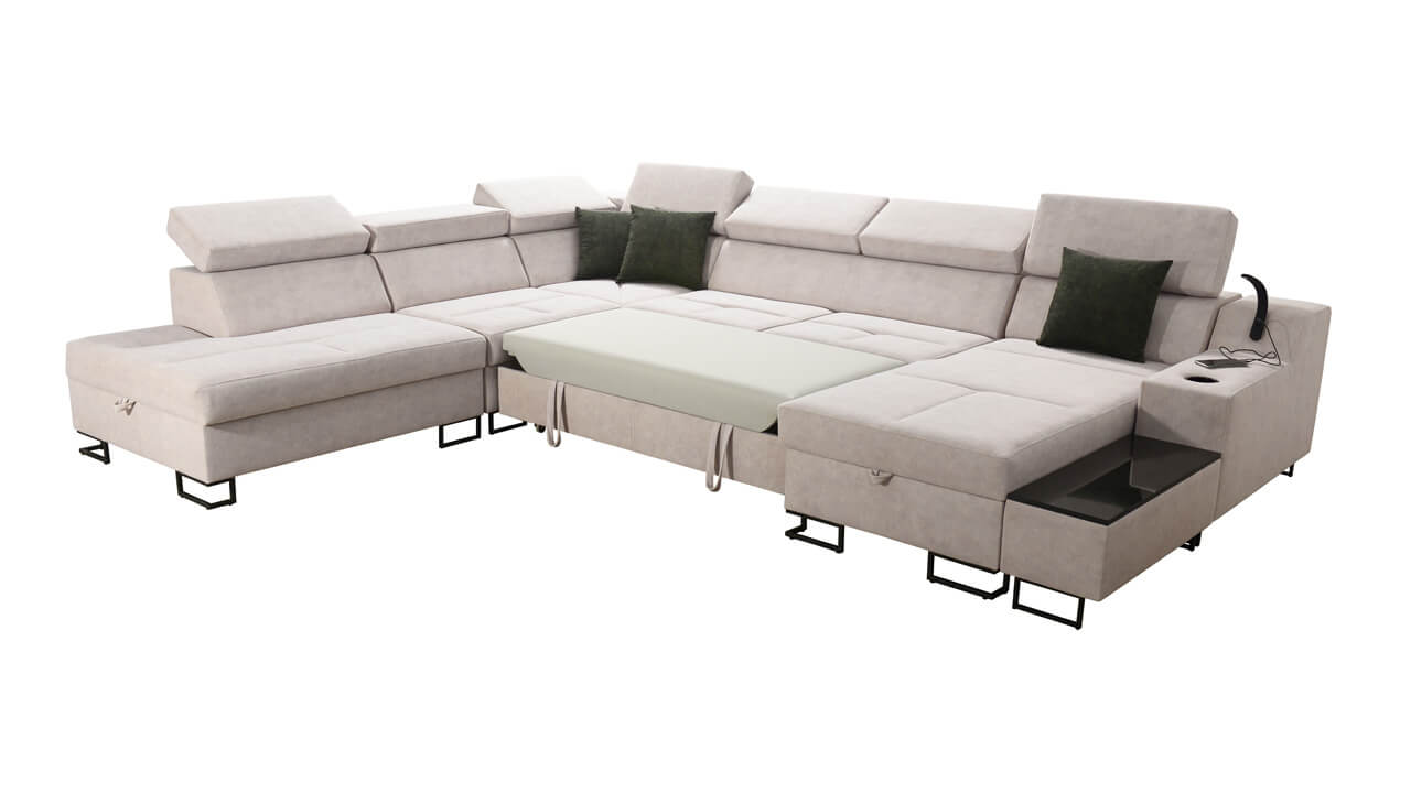 Sedačka v tvare U Alicanto X Rozloženie