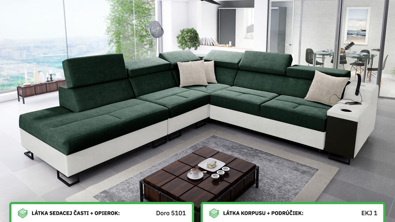 Rohová sedačka Alicanto IX Farebné prevedenie