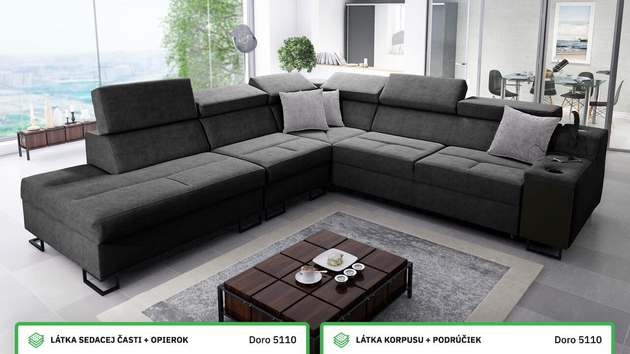 Rohová sedačka Alicanto IX Farebné prevedenie