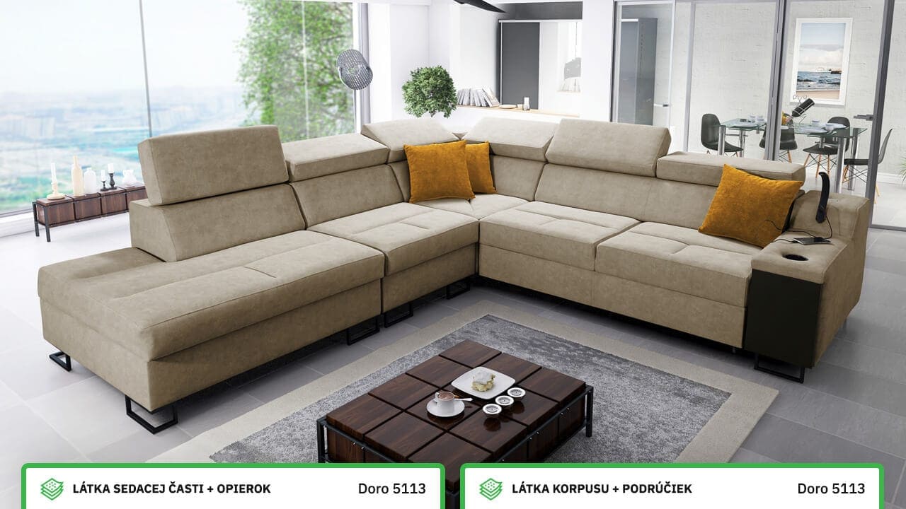 Rohová sedačka Alicanto IX Farebné prevedenie