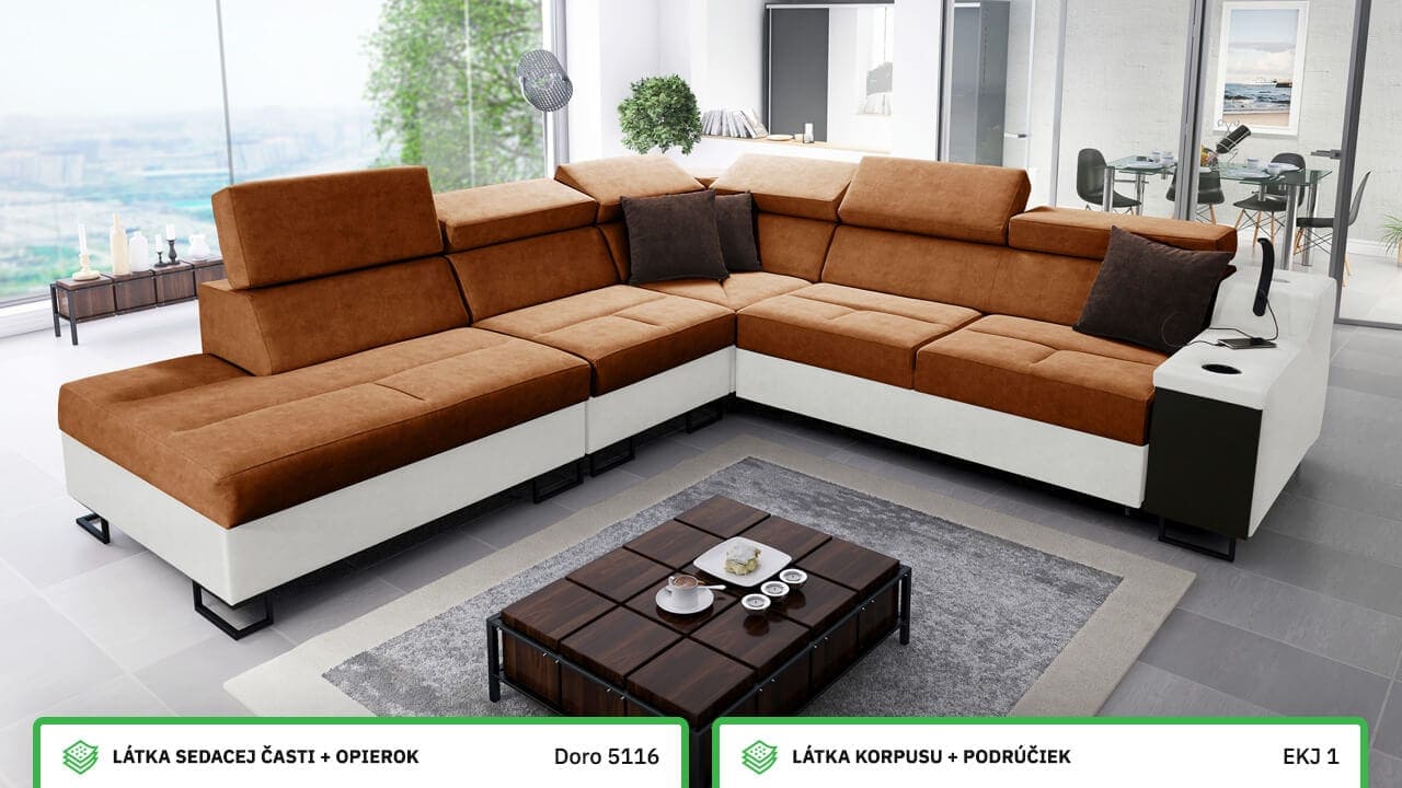 Rohová sedačka Alicanto IX Farebné prevedenie