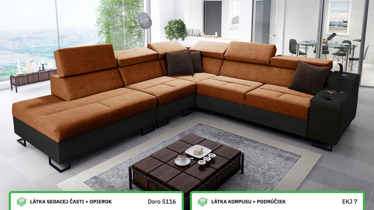 Rohová sedačka Alicanto IX Farebné prevedenie