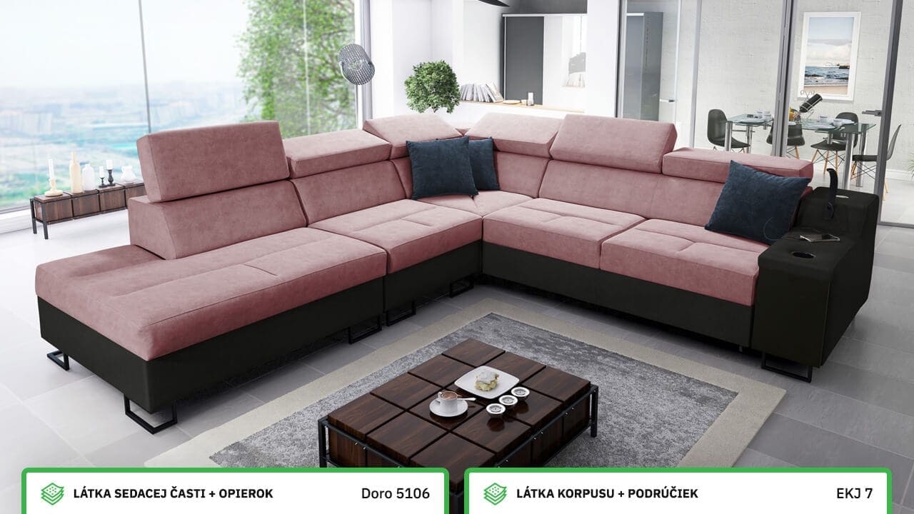 Rohová sedačka Alicanto IX Farebné prevedenie