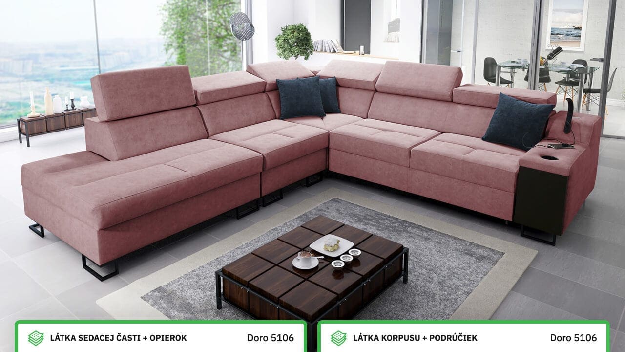 Rohová sedačka Alicanto IX Farebné prevedenie