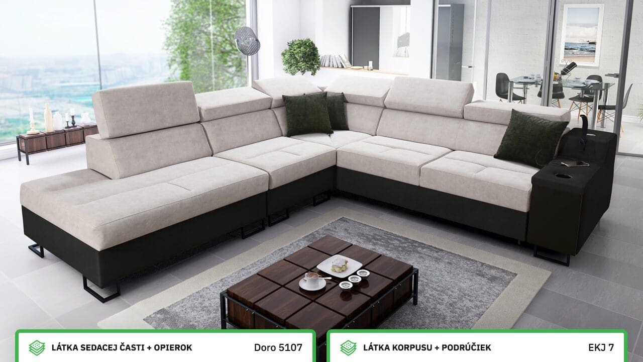 Rohová sedačka Alicanto IX Farebné prevedenie