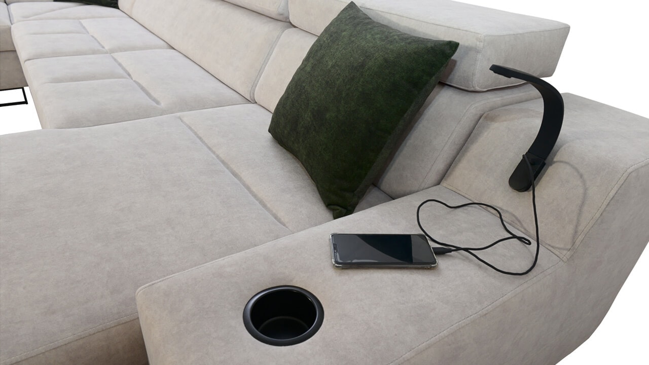 Sedačka v tvare U Alicanto VI Detail