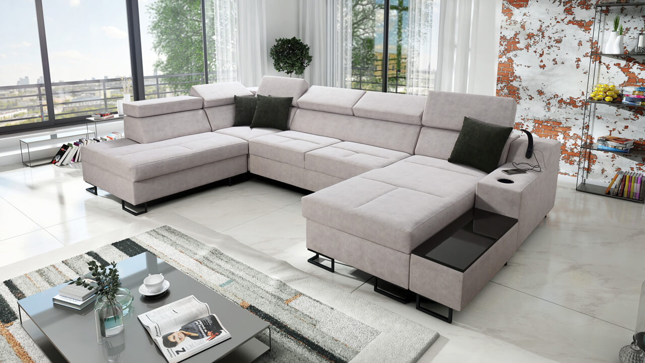 Sedačka v tvare U Alicanto VI Pravá