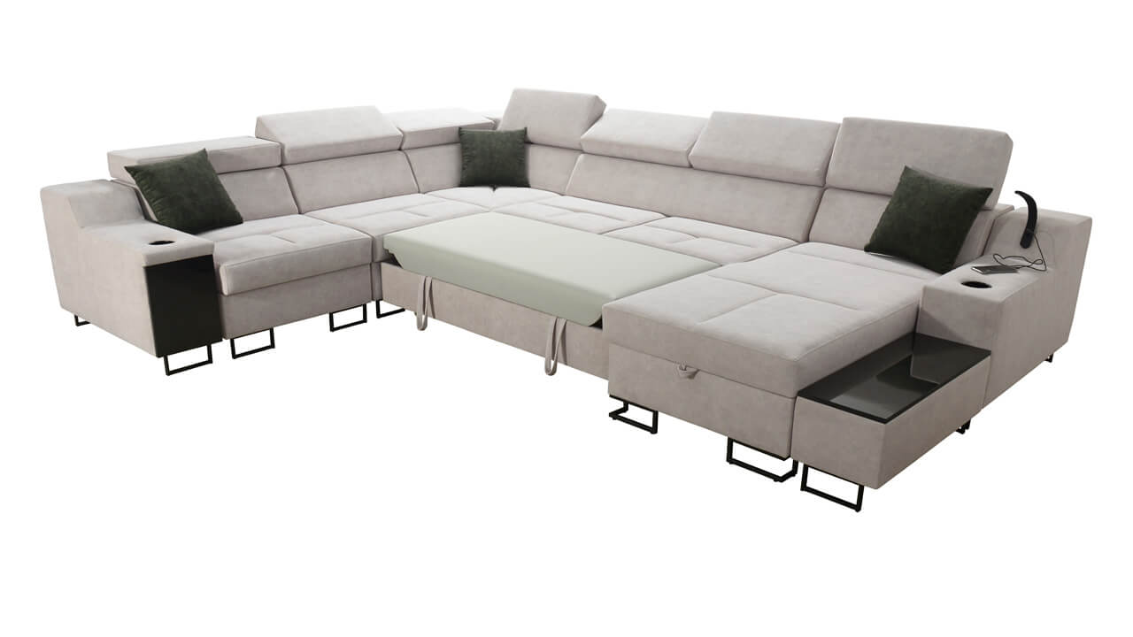 Sedačka v tvare U Alicanto VIII Rozloženie