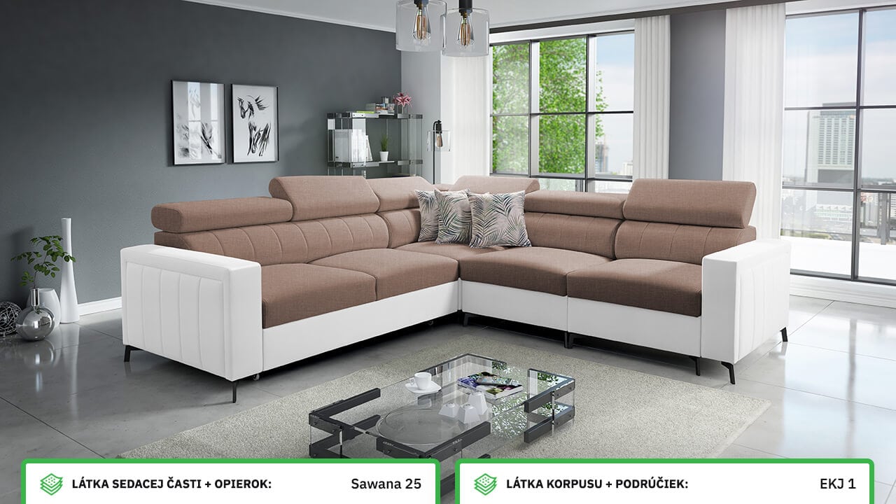 Rohová sedačka Balticco IV Farebné prevedenie