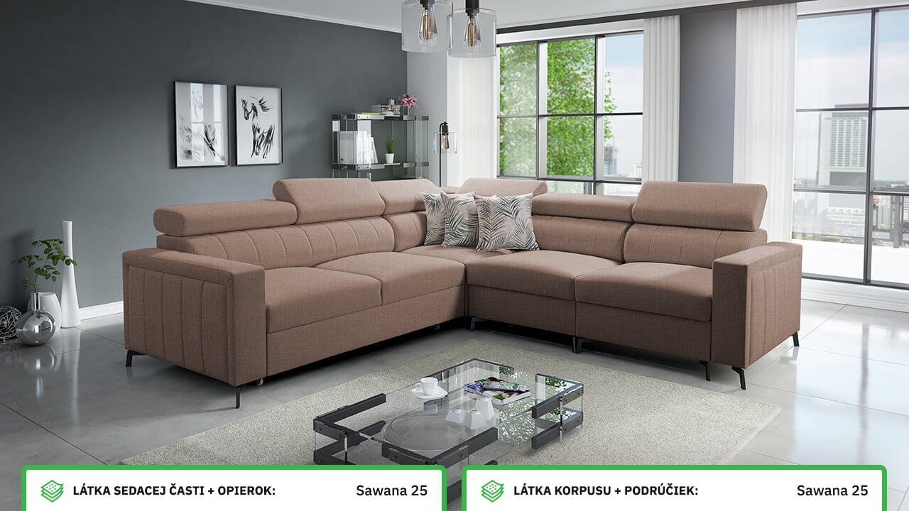 Rohová sedačka Balticco IV Farebné prevedenie