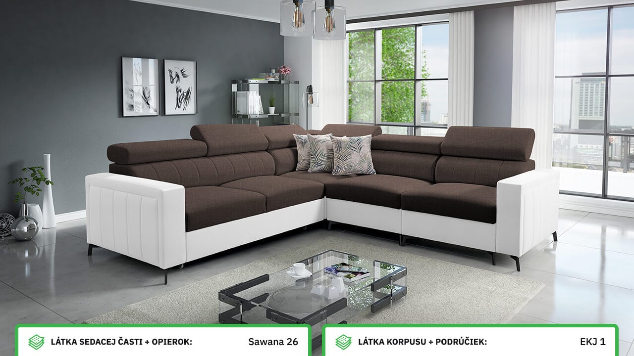 Rohová sedačka Balticco IV Farebné prevedenie