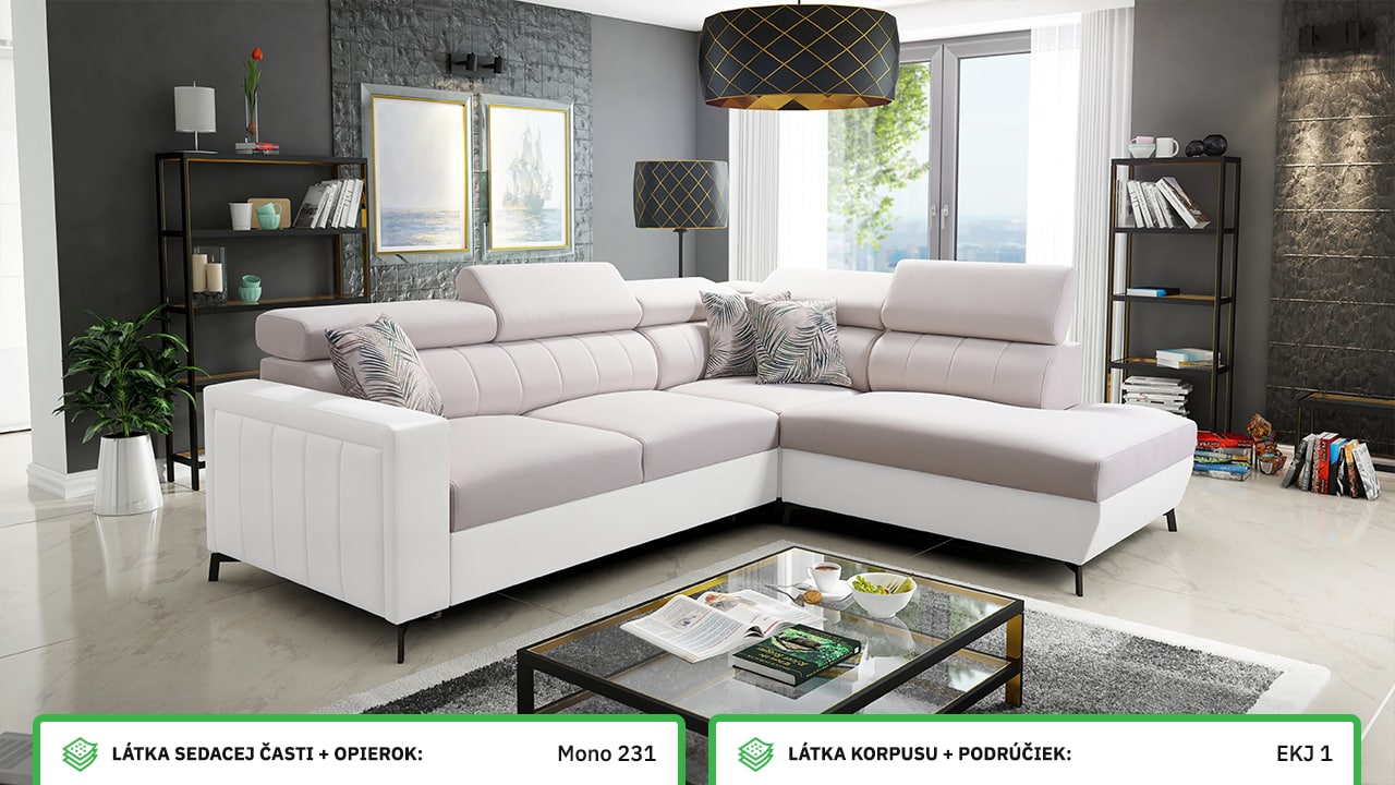 Rohová sedačka Balticco III mini farebné prevedenie