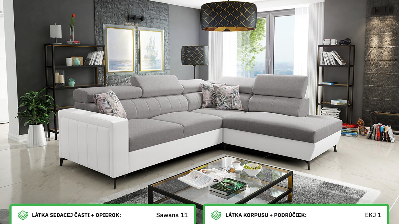 Rohová sedačka Balticco III mini farebné prevedenie