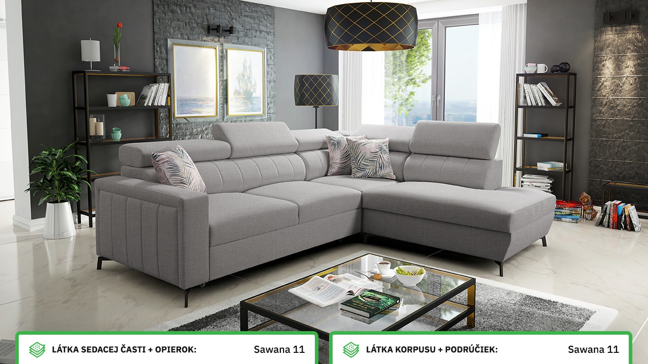 Rohová sedačka Balticco III mini farebné prevedenie