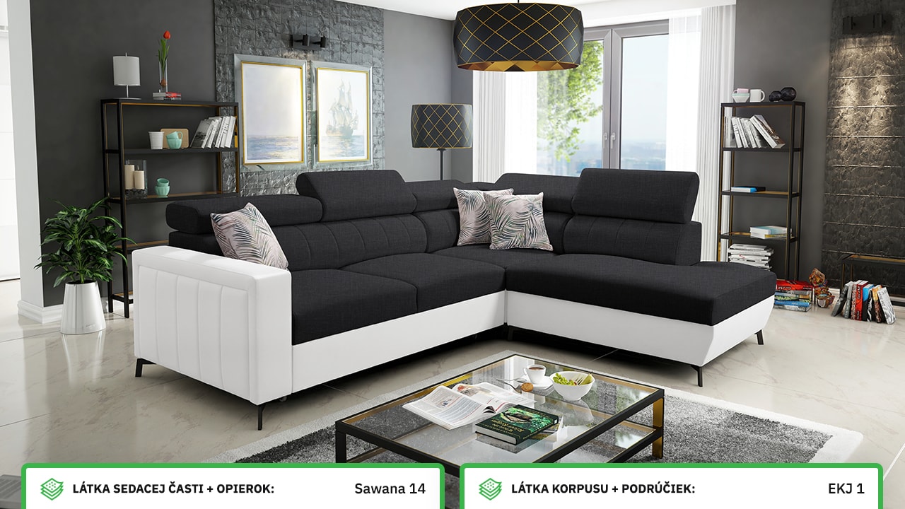 Rohová sedačka Balticco III mini farebné prevedenie