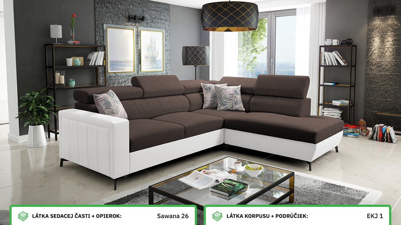 Rohová sedačka Balticco III mini farebné prevedenie