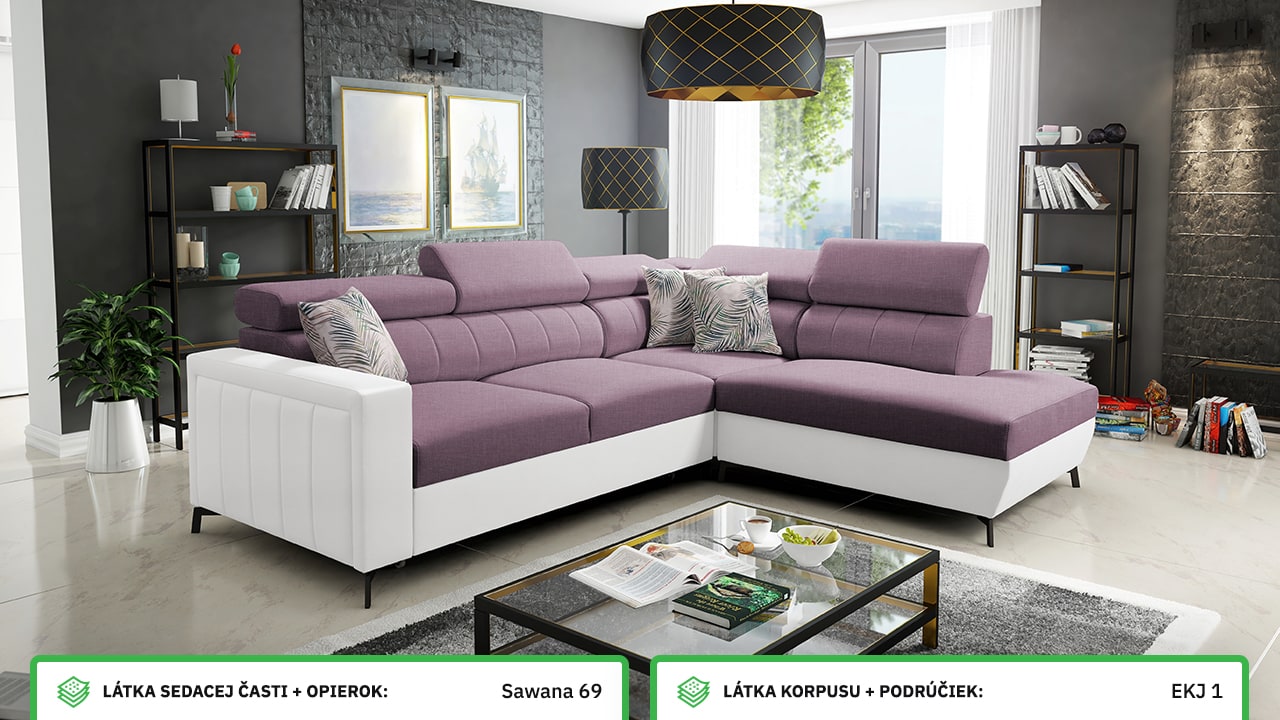 Rohová sedačka Balticco III mini farebné prevedenie