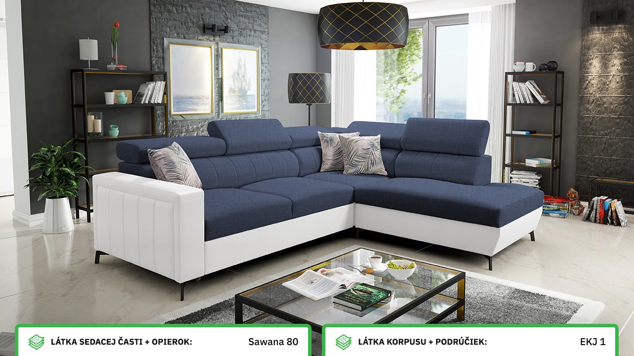 Rohová sedačka Balticco III mini farebné prevedenie