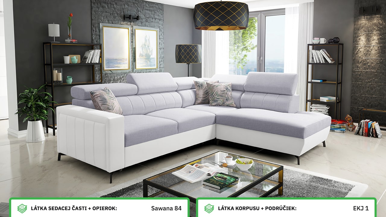 Rohová sedačka Balticco III mini farebné prevedenie