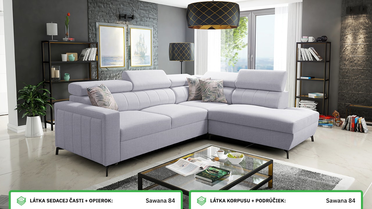 Rohová sedačka Balticco III mini farebné prevedenie