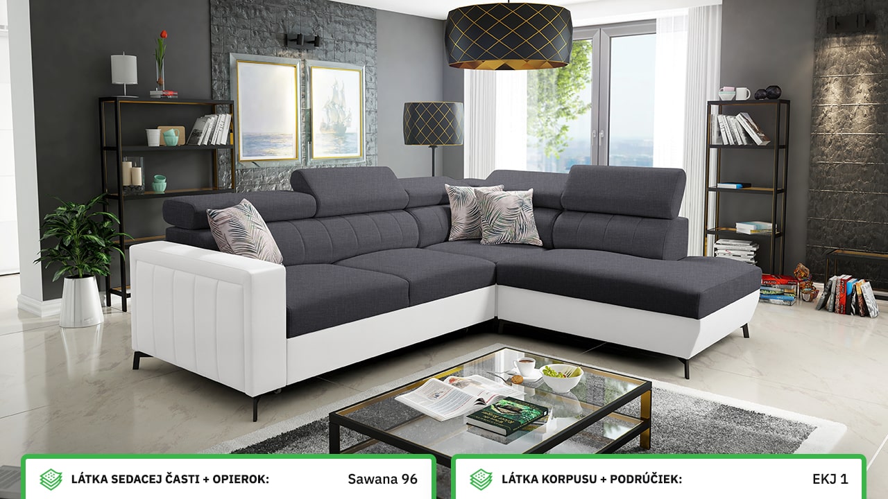 Rohová sedačka Balticco III mini farebné prevedenie